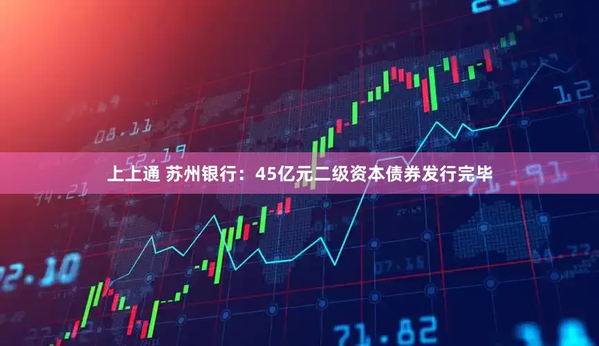上上通 苏州银行：45亿元二级资本债券发行完毕